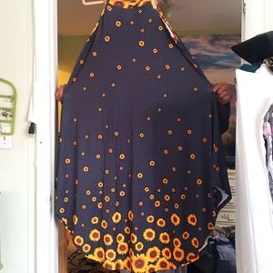 Happiness in a dress. Sunflower summer dress